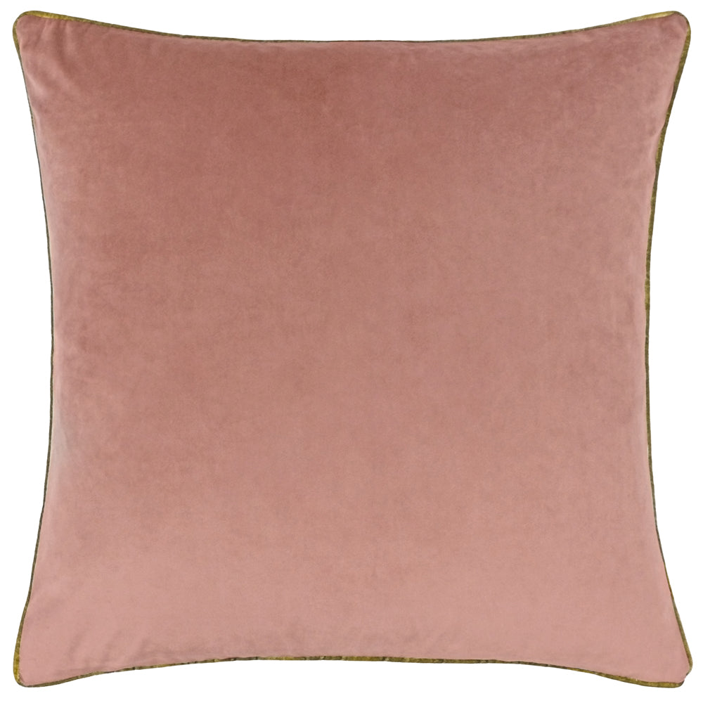 Photos - Pillow Meridian Velvet Cushion Blush/Gold, Blush/Gold / 55 x 55cm / Polyester Fil