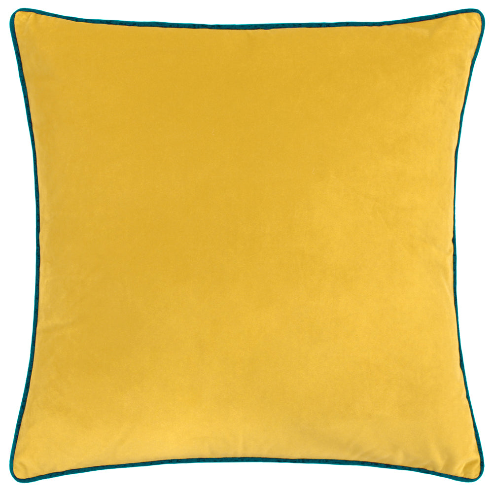 Photos - Pillow Meridian Velvet Cushion Cylon/Teal, Cylon/Teal / 55 x 55cm / Polyester Fil