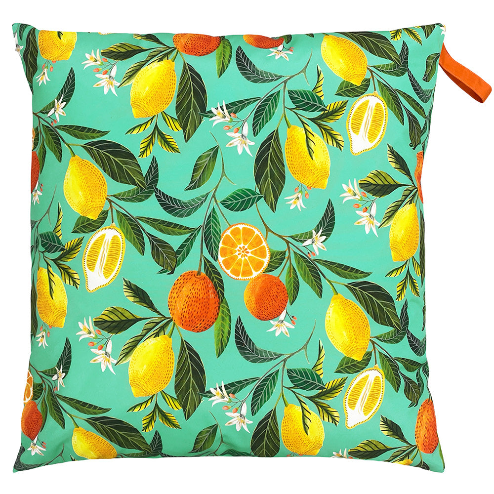 Photos - Pillow Orange Blossom Large 70cm Outdoor Floor Cushion Teal, Teal / 70 x 70cm / C