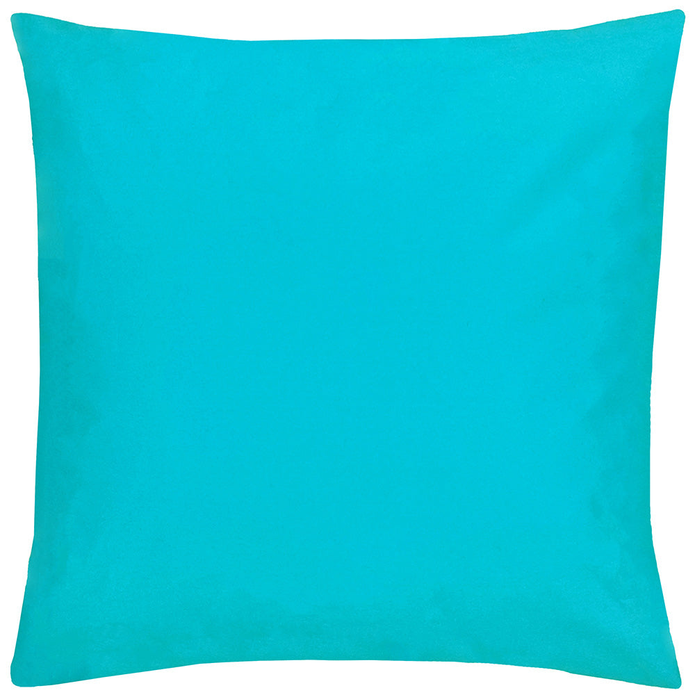 Photos - Pillow Plain Outdoor Cushion Aqua, Aqua / 43 x 43cm / Cover Only WRAP/CC5/AQA