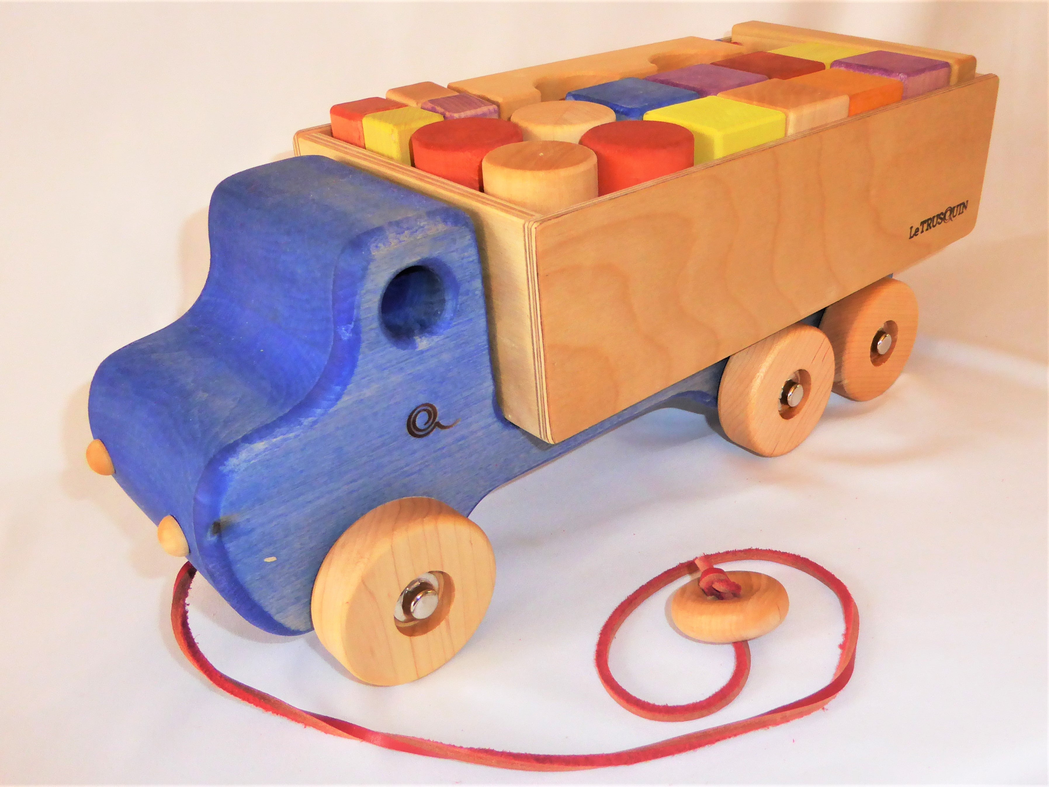Camion Benne en bois de Tidlo  Poisson d'Avril, boutique de jouets et jeu  de société