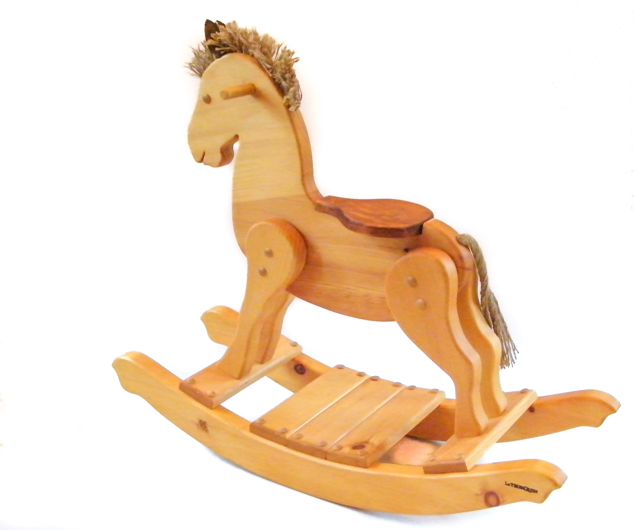 Véritable cheval en bois pour enfant – Univers jeux en bois