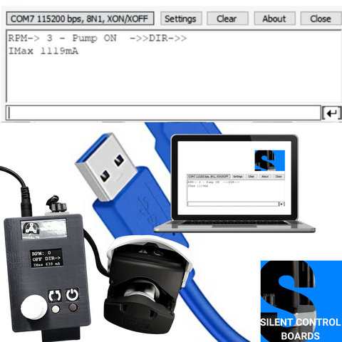 USB peristaltic pump drive stepper motor controller 