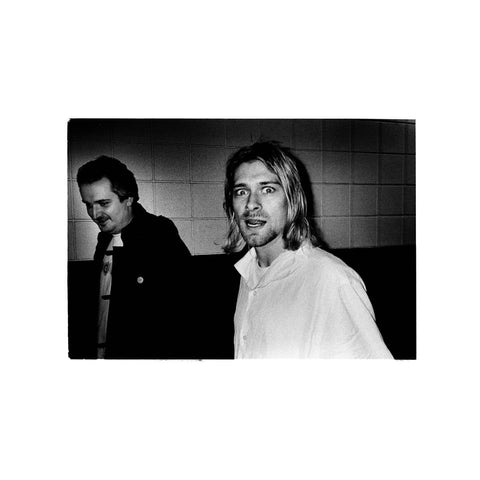 <span>📸</span> Everett True AKA The Legend! with his friend Kurt Cobain of NIRVANA - taken backstage at The Springfield Civic Center (centre) on 10th of November 1993 by Steve Gullick Photography