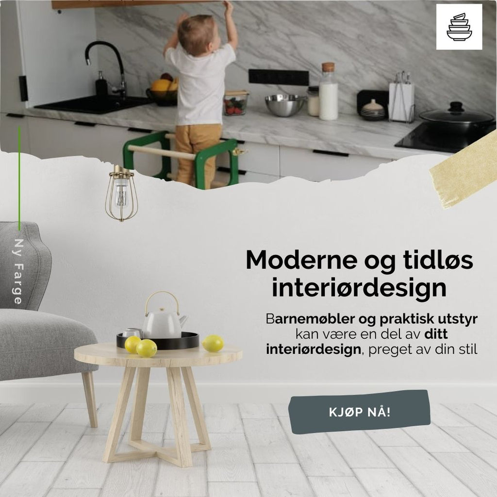 Moderne og tidløs interiør design barnemøbler preget av din stil