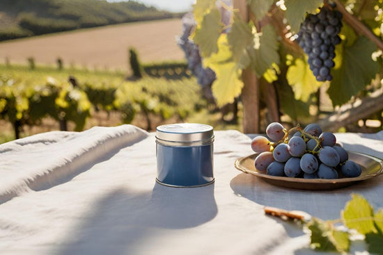 Weintrauben auf einem Weinberg. Sie enthalten viel Resveratrol