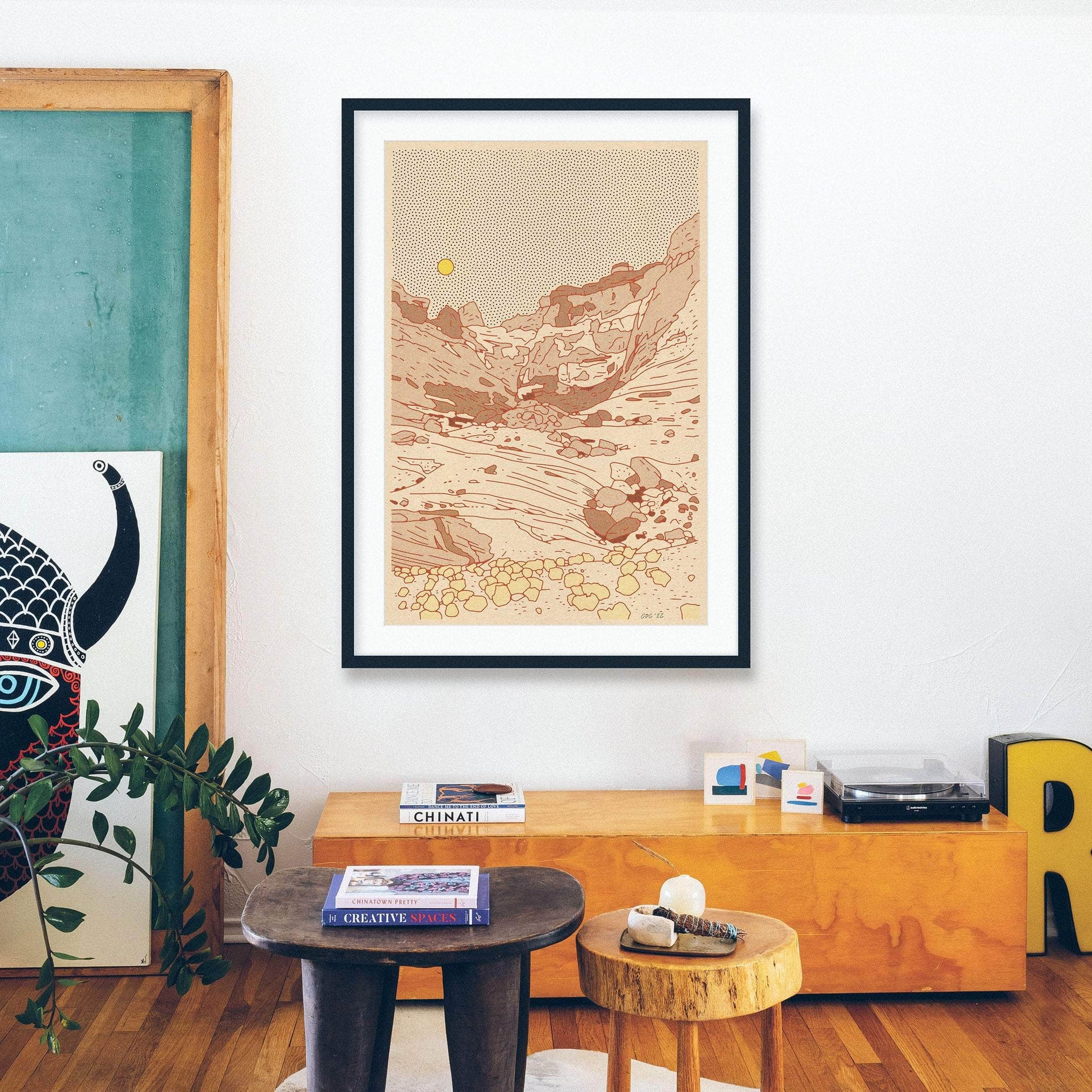 Desert Canyon | Framed Illustration by Caroline Clark, Curated by ...