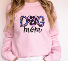 Dog Mom Leopard Paw Sweatshirt