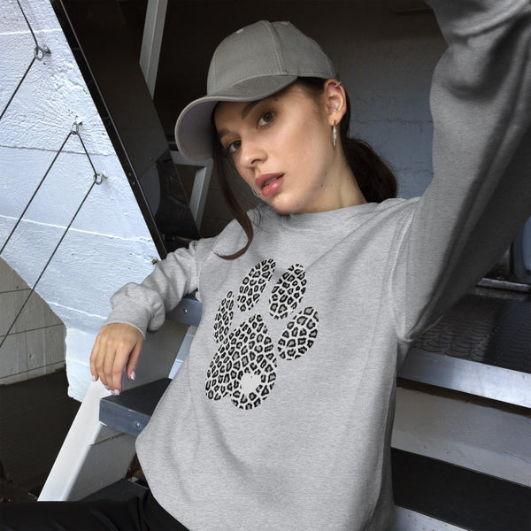 Grey 2025 leopard sweatshirt