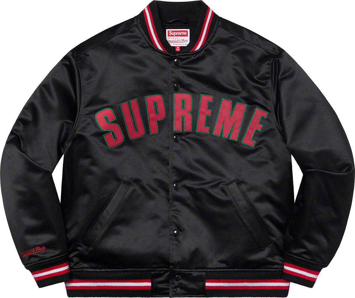 Supreme x Mitchell Ness Black Varsity Jacket – SHPR-STORE