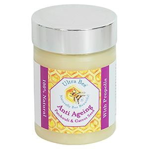 100% Natural Anti Ageing Face Moisturiser Honey, Patchouli, Carrot seed & Jojoba