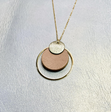 Collier cuir épais brut