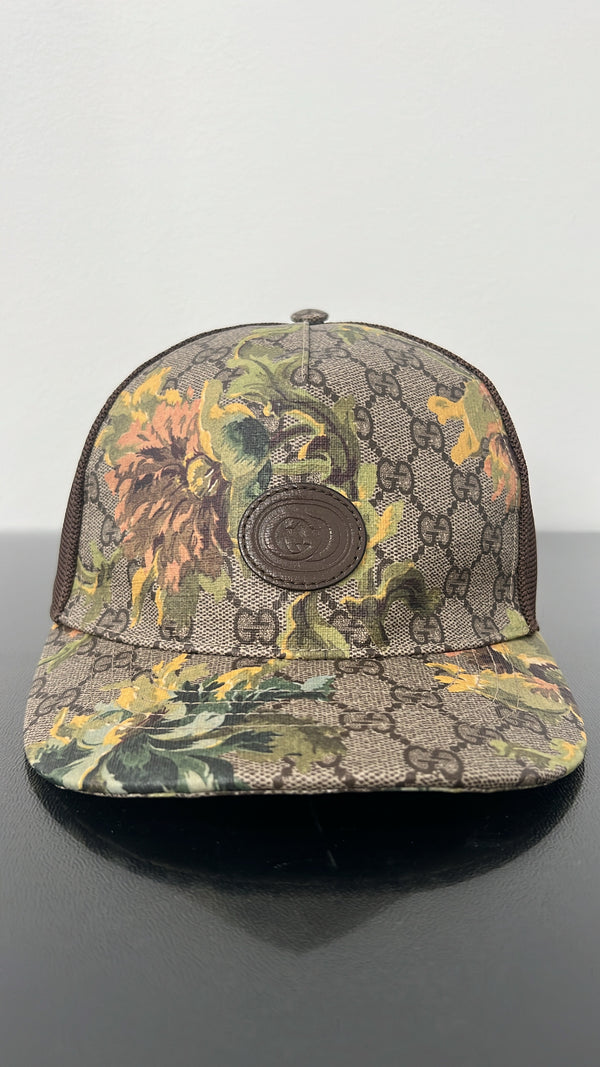 Gucci Tigers Print GG Supreme Baseball Hat Beige/Brown