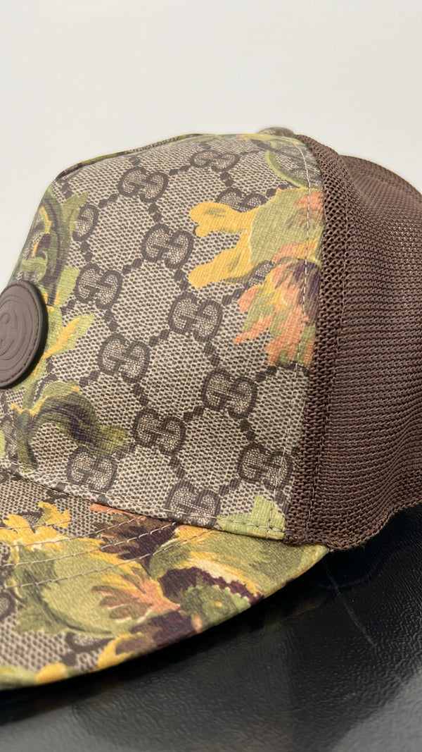 Gucci Tigers Print GG Supreme Baseball Hat Beige/Brown