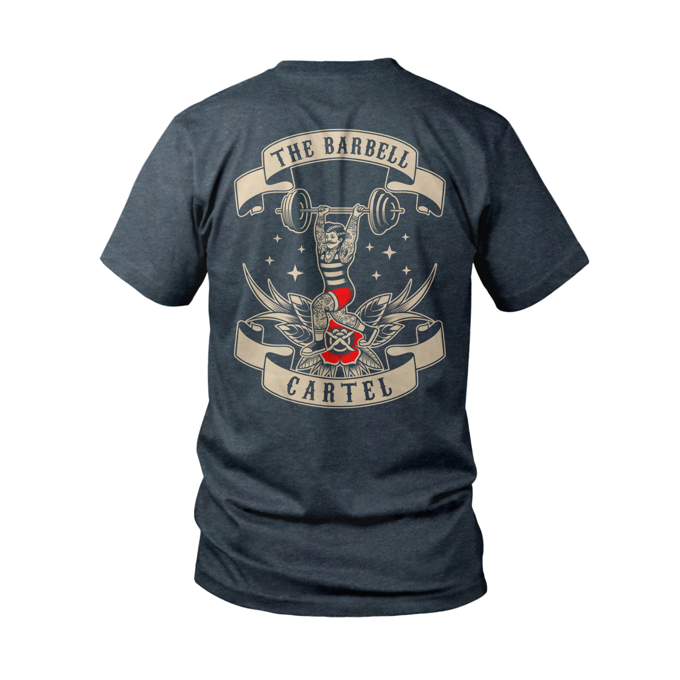 Old School T-Shirt - Navy - The Barbell Cartel product image