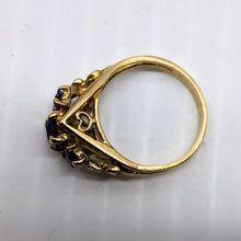 Load image into Gallery viewer, 10K Gold Ring with 3 Purple Sapphires (Size 5) [Countdown Auction]
