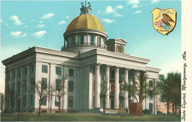 AL-17 State Capitol, Montgomery - Vintage Image