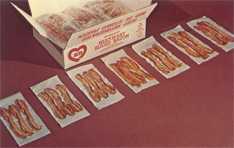BE-62 Heat N'Eat Sliced Bacon - Vintage Image