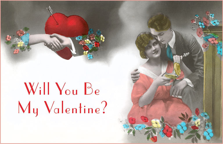 Old Fashioned Valentine Card Vintage Image, Valentine's Day VL-379 – Found  Image Press Inc.