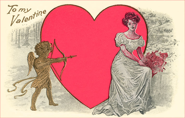 Old Fashioned Valentine Card Vintage Image, Valentine's Day VL-379 – Found  Image Press Inc.