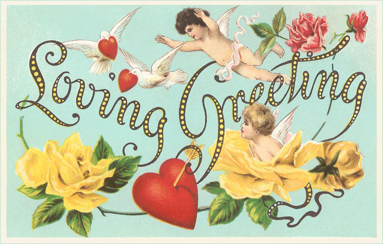 Old Fashioned Valentine Card Vintage Image, Valentine's Day VL-379 – Found  Image Press Inc.