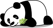 lazy logo panda