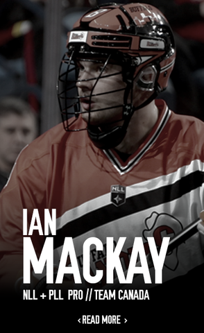 Ian MacKay Pro Lacrosse apparel Vermont Team Canada Buffalo Bandits Sponsor 