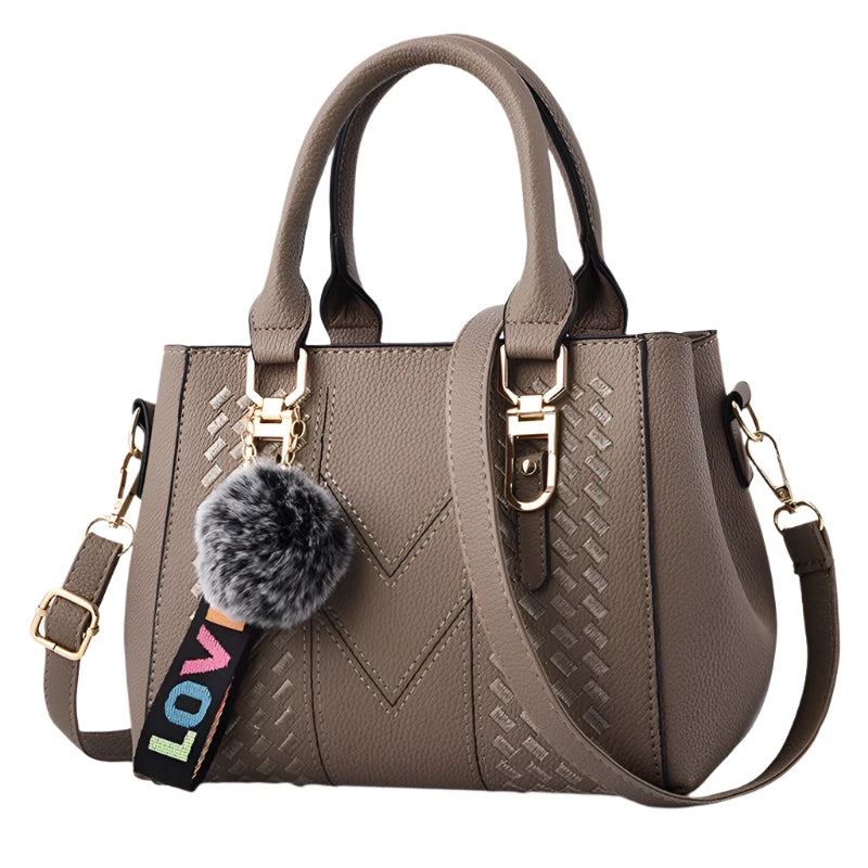 Women’s Embroidery Leather Messenger Bag