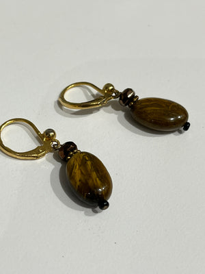 Tiger eye earrings - Eco Evolution