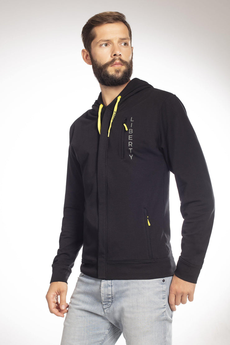 Big Badge Black Hoodie – Hodlr