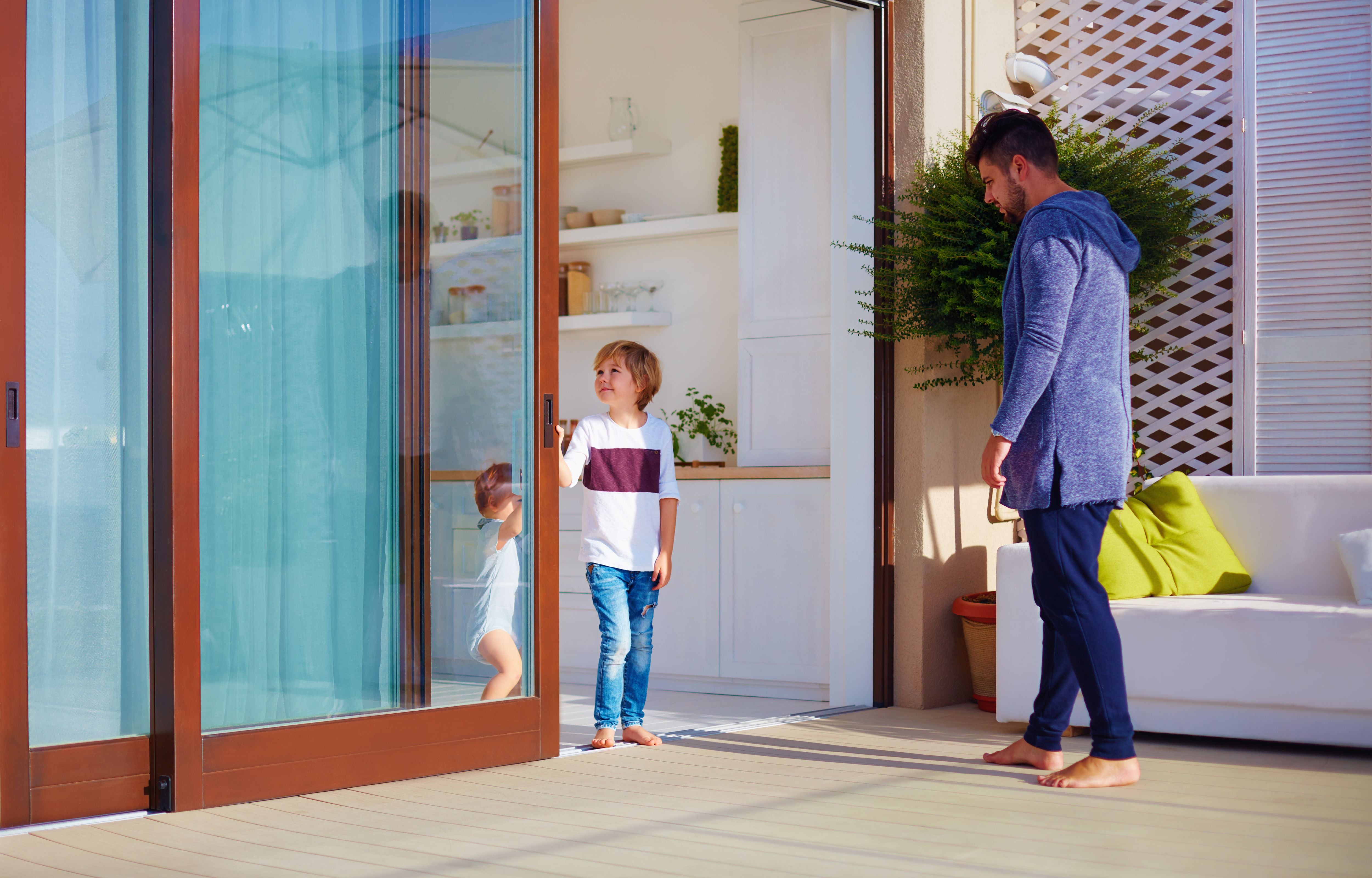 Sliding doors accessibility ease of operation kids opening the door