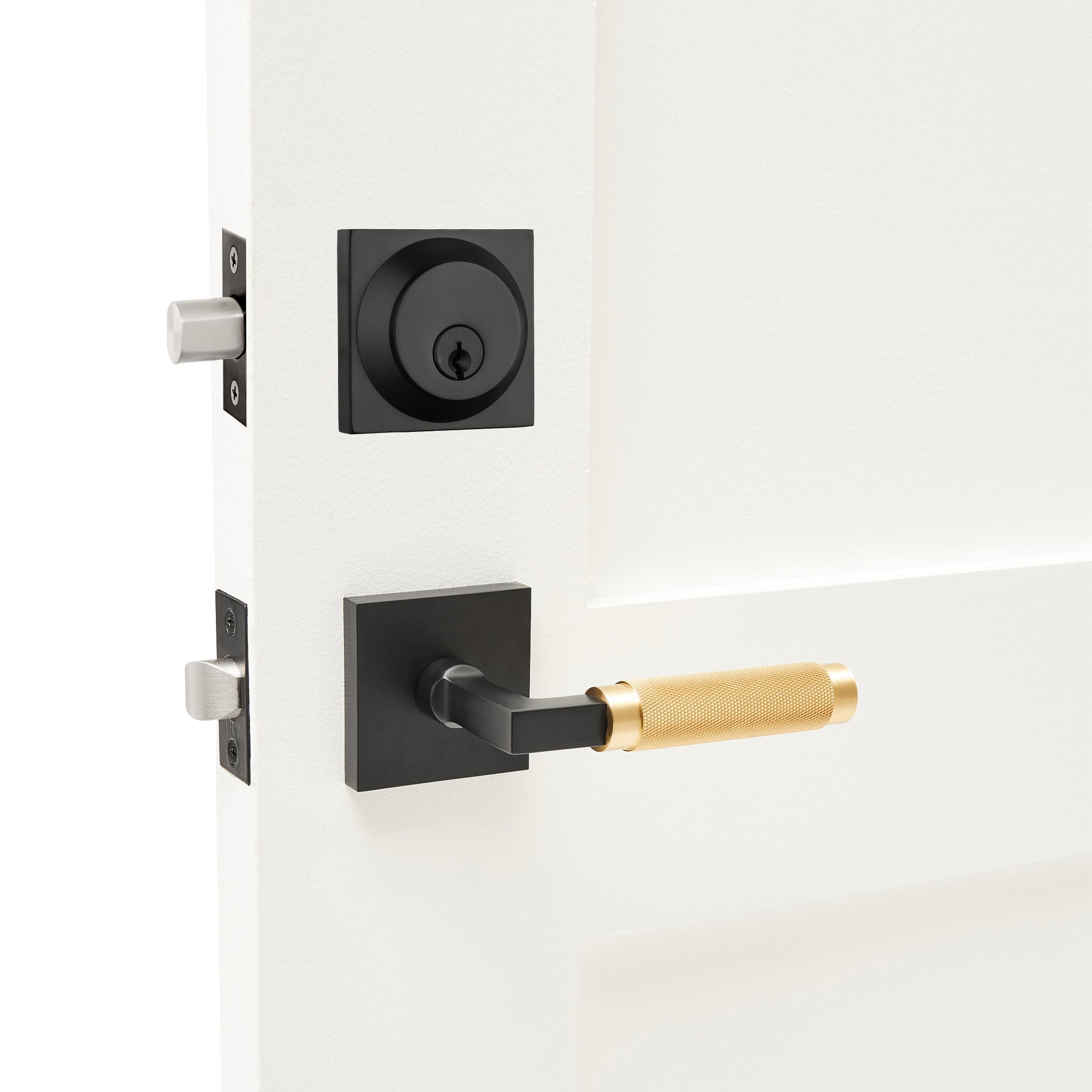 front door licking system keyed entrance lock