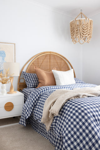 Indigo Blue Linen Bedding Set - LinenBarn