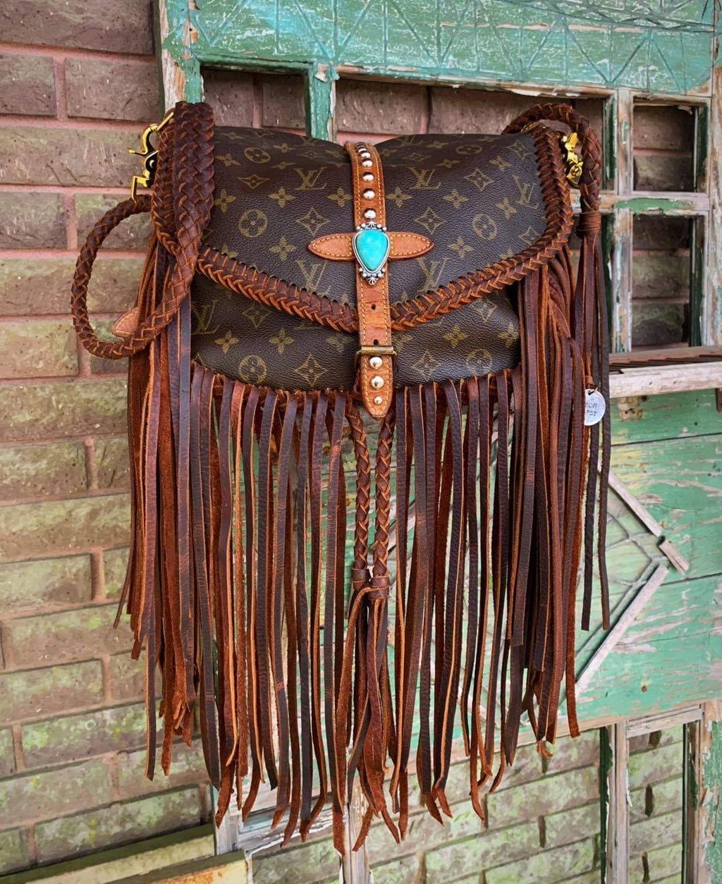 Out West Neverfull GM Revamped Extended Straps Leather Fringe – Out West  Custom Bags