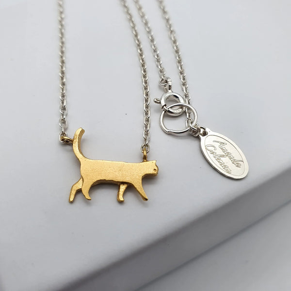 Buy Gold Cat Pendant, Chain Necklace, Gold Chain, Animal Lover, Everyday  Jewelry, Gift for Her, Kitten, Real Gold, Feline, Longevity, Good Luck  Online in India - Etsy