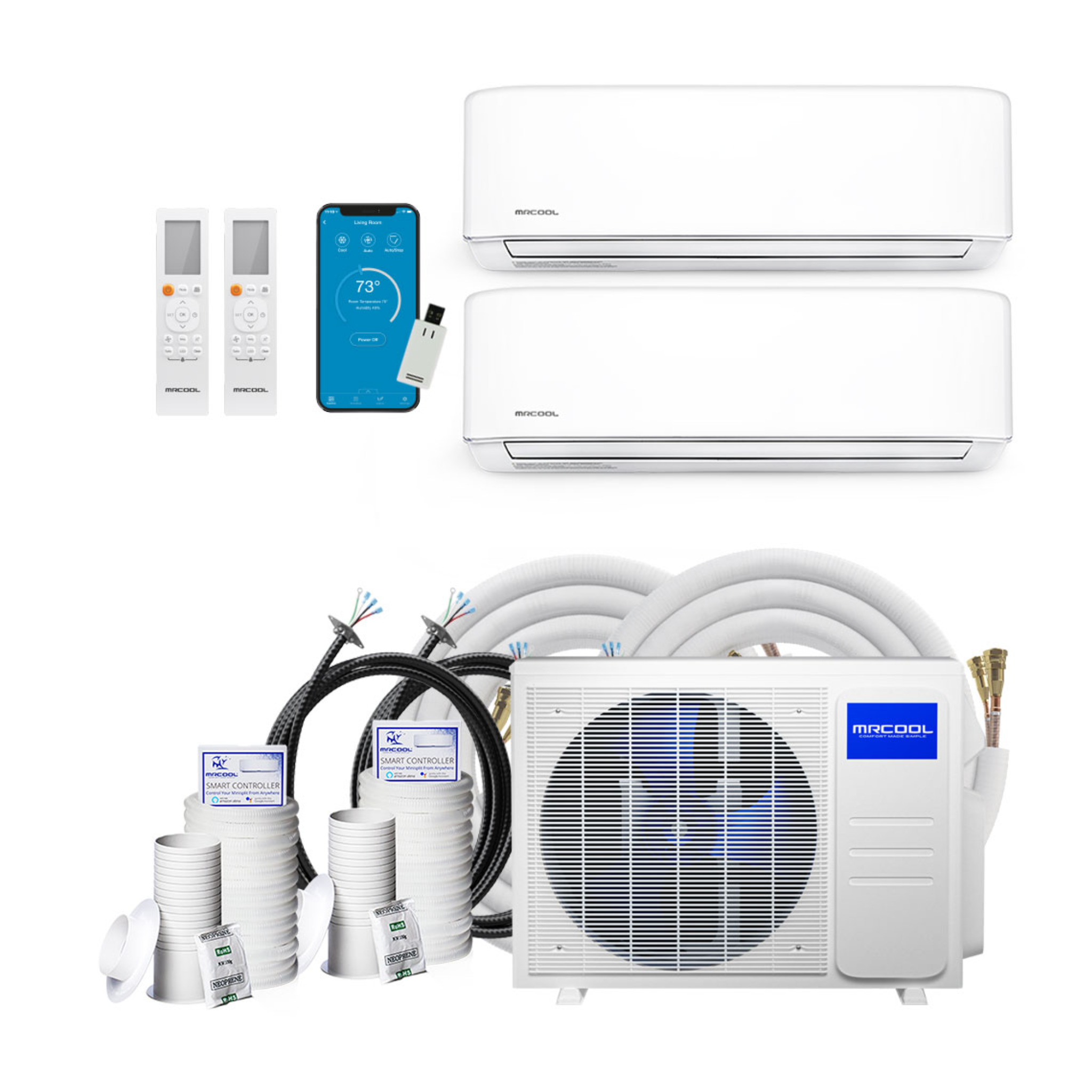 MRCOOL DIY 4th Gen 2-Zone 9K+9K BTU System