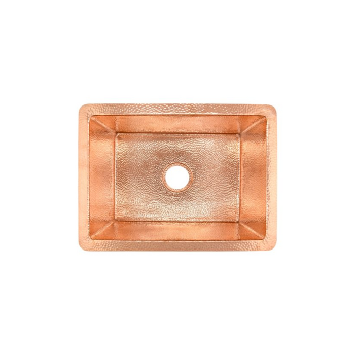 Native Trails Cocina 21 Inch Hand Hammered Copper Undermount Kitchen S