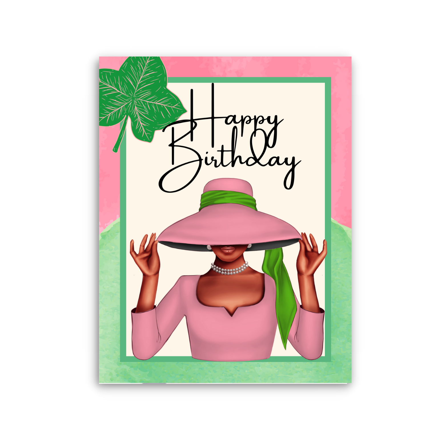 classy happy birthday card