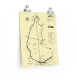 Watkins Glen Classic - 1952 - Road Race Course Map - Premium Matte Vertical Poster