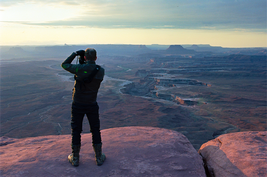 Taking photos at Canyonland - jared erickson