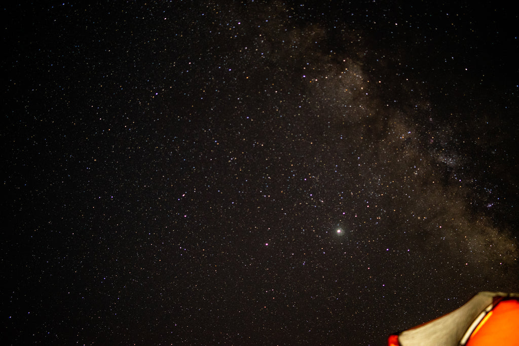 Moab Motorcycle Camping night sky