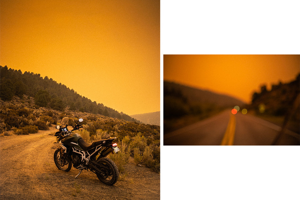 Riding Motorcycles during California wild fires