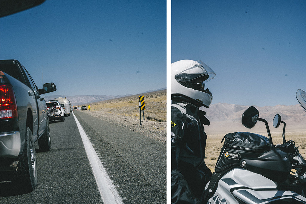 Stuck in desert traffic