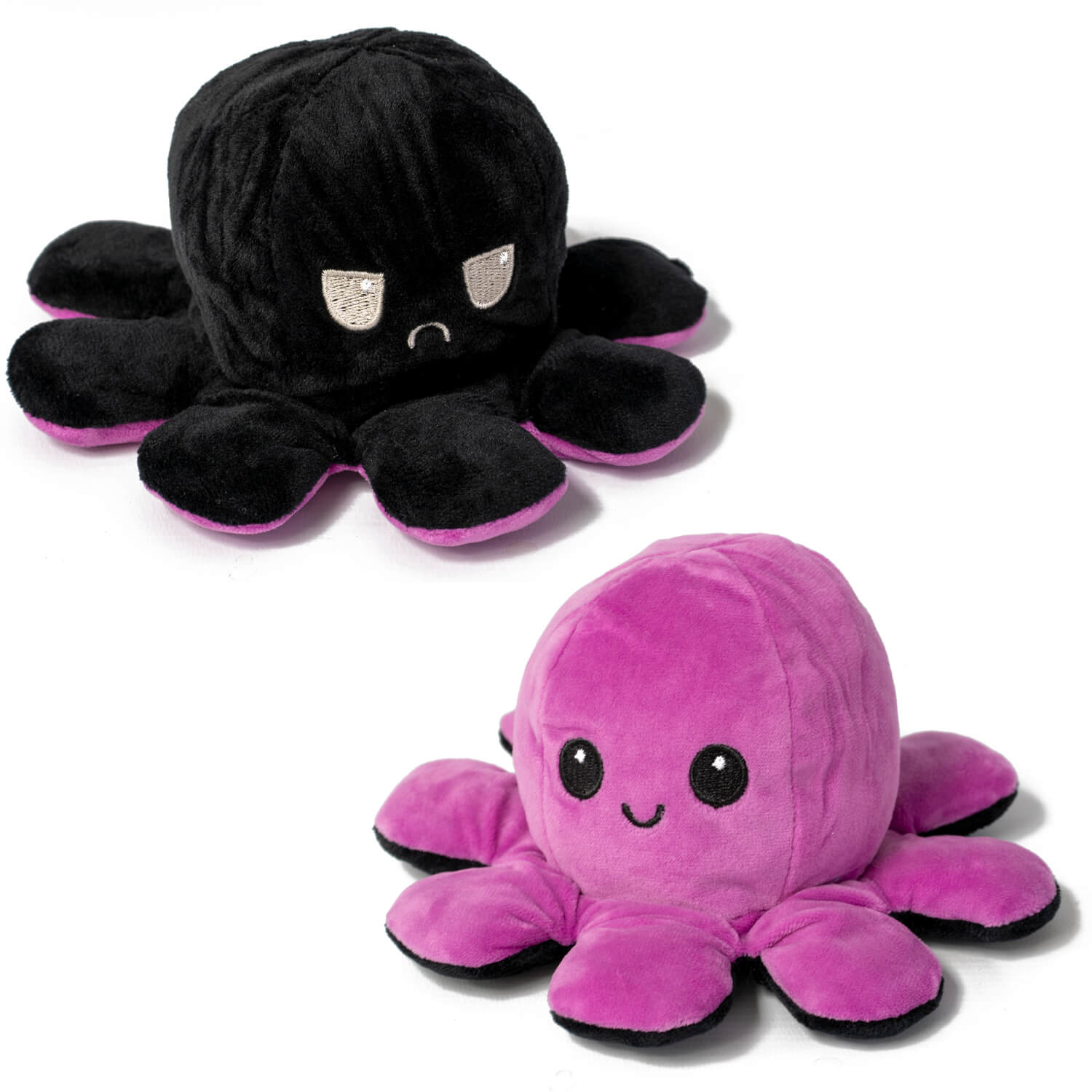 pink and black octopus plush