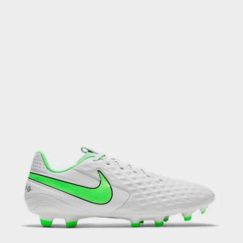 nike tiempo white green