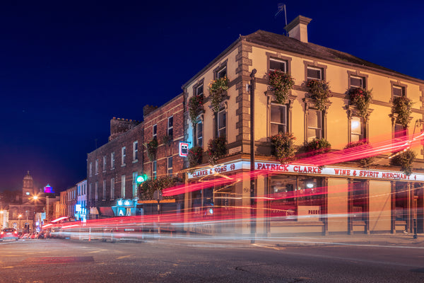 Long exposure photograph of Clarke's Pub Drogheda