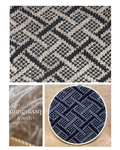 Nungulaaq / candy knit fabric pattern