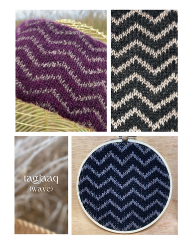 tagjaaq / wave knit fabric pattern