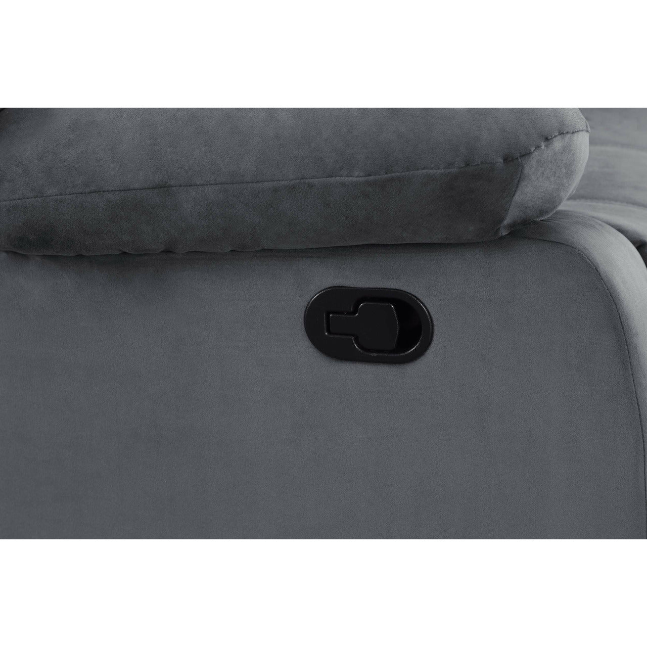 Johny Reclining Sofa Set Microfiber- Gray