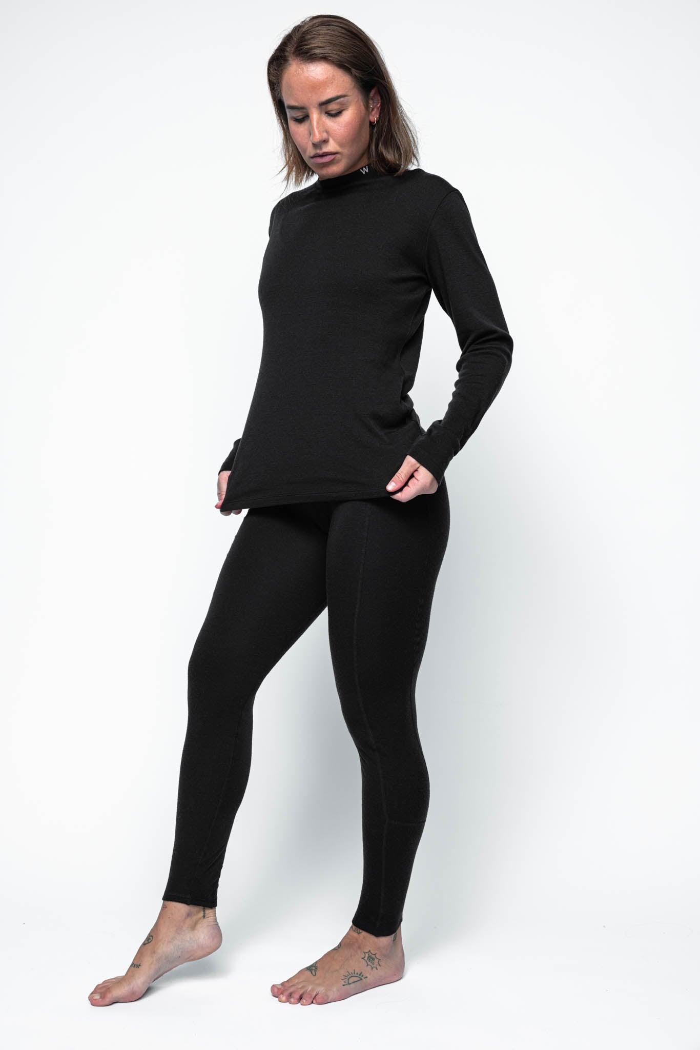 Femilet Juliana Thermal Merino Wool Leggings, Black in 2023